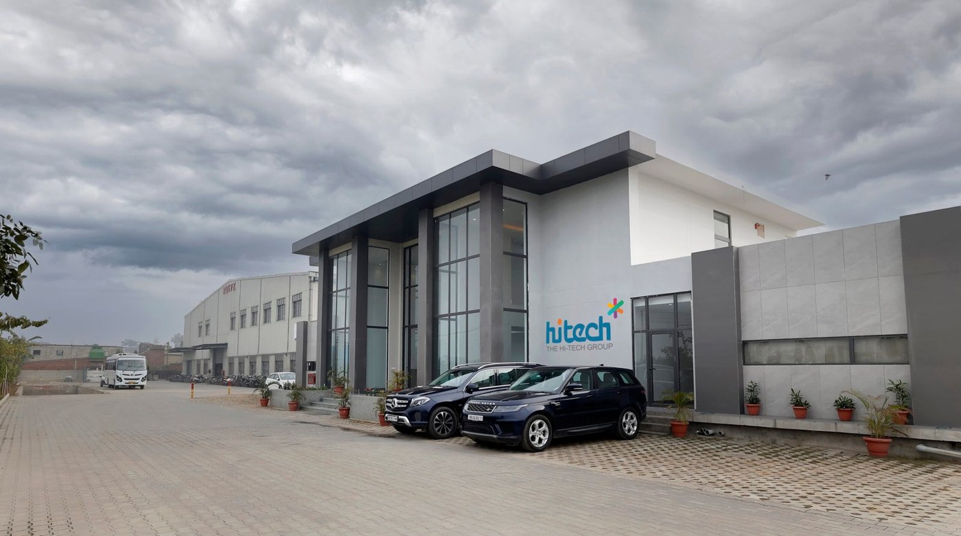 Industrial building photograph from company brochure